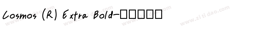 Cosmos (R) Extra Bold字体转换
